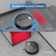 Robot Vacuum Cleaner' 3500Pa Vacuum Cleaner With Schedule' App//Wi-Fi/Alexa' Slim' Ideal For Hard Floor' Pet Hair - 1 - View 3