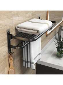 Porta Toalha Suporte Duplo Toalheiro Banheiro Lavabo 57cm