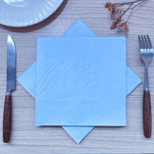 20pcs 6.7in Square Blue Paper Napkins, Single Use For Party, Birthday, Holiday, Event, Gathering, Daily Use; 6.5x6.5in Green & Red Pulp Double Layers Disposable Napkins, Suitable For Engagement, Wedding Ceremony, Anniversary, Birthday Party And Other Celebration, Hotel Restaurant Bar Tableware