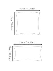 1 件装饰枕套，无填充物，简约风格雪尼尔提花面料边缘靠垫套，适用于家庭沙发学校装饰学校惊喜宿舍装饰返校 - 彩色 - 查看 2