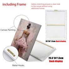 1 件复古芭蕾舞者水彩画、粉彩腮红学院风绘画海报、波西米亚风墙壁艺术装饰、青少年芭蕾舞者少女房间相框、帆布墙壁海报、卧室客厅走廊装饰 - 彩色 - 查看 6