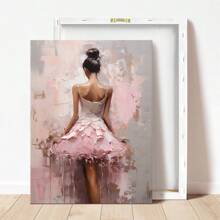 1 件复古芭蕾舞者水彩画、粉彩腮红学院风绘画海报、波西米亚风墙壁艺术装饰、青少年芭蕾舞者少女房间相框、帆布墙壁海报、卧室客厅走廊装饰 - 彩色 - 查看 11