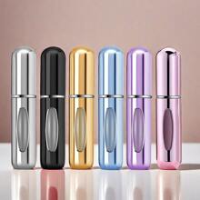6 Packungen nachfüllbarer Parfümflasche Reisegröße Mini Zerstäuber Nachfüllbare Flasche für Herren Damen Aluminiumlegierung Wiederaufladbarer Taschenspender Kölner Zerstäuber 5ml