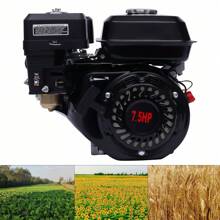 kangten 4 Stroke OHV Gasoline Engine Standing Engine Go Kart Engine Air Cooled Gasoline Engine - Black - View 2