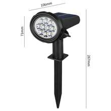 Solar Landscape Waterproof Light (Includes 10 LED Lights), Plastic Garden Light With Independent Solar Panel, Can Automatically Switch On And Off At Driveway, Pool Area And Garden Entrance - Efficient Outdoor Lighting, Suitable For Yard, Garden, Farm, Lawn Decoration, Also Suitable For Christmas, Halloween, Thanksgiving Decoration, Is A Great Choice For Gift Giving - Nhiều màu - Xem 2