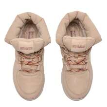 Skechers 女士 Glacial Ultra 保暖内衬软底休闲靴，日常及户外穿着，透气 Goga Mat 高回弹鞋垫，舒适回弹靴，144194-TAN - 棕褐色 - 查看 6