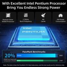BMAX Notebook BMAX S14 PRO / Intel N5000 / 8GB( LPDDR4) RAM 256GB SSD / 1920*1080 Laptop de 14 pulgadas / Windows 11 / Wifi USB+Mini  /Batería de 38Wh/Luz de 1,28 kg/PC portátil