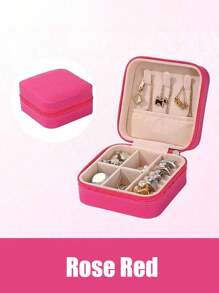 1 件珠宝盒、大容量珠宝收纳盒、珠宝整理盒、迷你珠宝盒、珠宝储蓄盒、便携式旅行珠宝盒、化妆盒、简易旅行和家居珠宝盒包、包、化妆包、梳妆台、旅行、化妆包、收纳、化妆品整理器、洗漱包、桌面整理器、化妆包、化妆袋、化妆品整理器、梳妆配件、化妆袋、化妆包、珠宝盒、小袋、化妆刷架、刷架、香水整理器、小袋包 - 粉色 - 查看 22