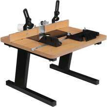 CNCEST Benchtop Router Table, Workshop Router Table 16.93 X 15.75 Inch Portable Router Table Workbench Accessory Woodworking Router Table For Wood Router - Black - View 4