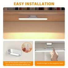 Wireless Rechargeable LED Surface Mounted Lamp With Magnetic And Touch Support - 白色 - 查看 7