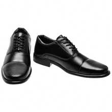 Men's Formal Military Leather Shoes Sport Slim Oxford - 黑色 - 查看 2