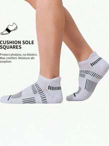 12 双男士加垫踝袜，吸湿排汗，超柔软，透气 - 非常适合打篮球、跑步、户外探险 - 彩色 - 查看 2