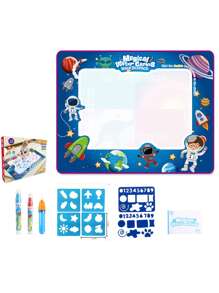 Reusable Magic Doodle Mat And Water Drawing Canvas For Kids - Mess-Free Painting Fun, Portable Art Playset, Educational Toy With Alphabet And Numbers Design