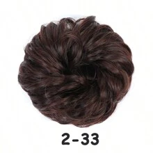 Synthetic Messy Hair Piece Daily Use Chignon Scrunchies Fake Elastic Hairpiece Blonde Brown Donut Bun For Women