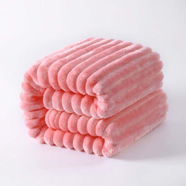1pc Flannel Fuzzy Warm Toddler Blanket, Fluffy Warm And Lightweight Reversible Flannel Throw Blanket, Multifunctional Blanket For Bed Couch Travel