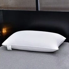 1pc Standard Size Pillow, Comfortable, Soft, Multi-Season, Versatile, 48cm X 74cm, White Pillow, Suitable For Single Person - White - View 8