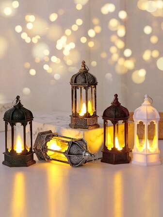 1PC Gold Black Silver White Red Retro Warm Light Wind Light, Hanging Light, Festival Night Light, Decorative Light Hexagonal Wind Light Atmosphere Light, Room Decoration, Kitchen Table Atmosphere Light, Party Atmosphere Light, Birthday Gift, Desktop Night Light, Friend Gift, Parent, Boyfriend And Girlfriend Gift, Soft Warm Light Decorative Light, Table Decoration Night Light, Festival Gift