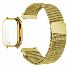 保护壳 + 米兰尼斯磁性表带 兼容小米 Redmi Watch 5 Active/5 Lite 全屏 TPU 软壳和透气运动表带 - Redmi watch5 Active - 查看 13