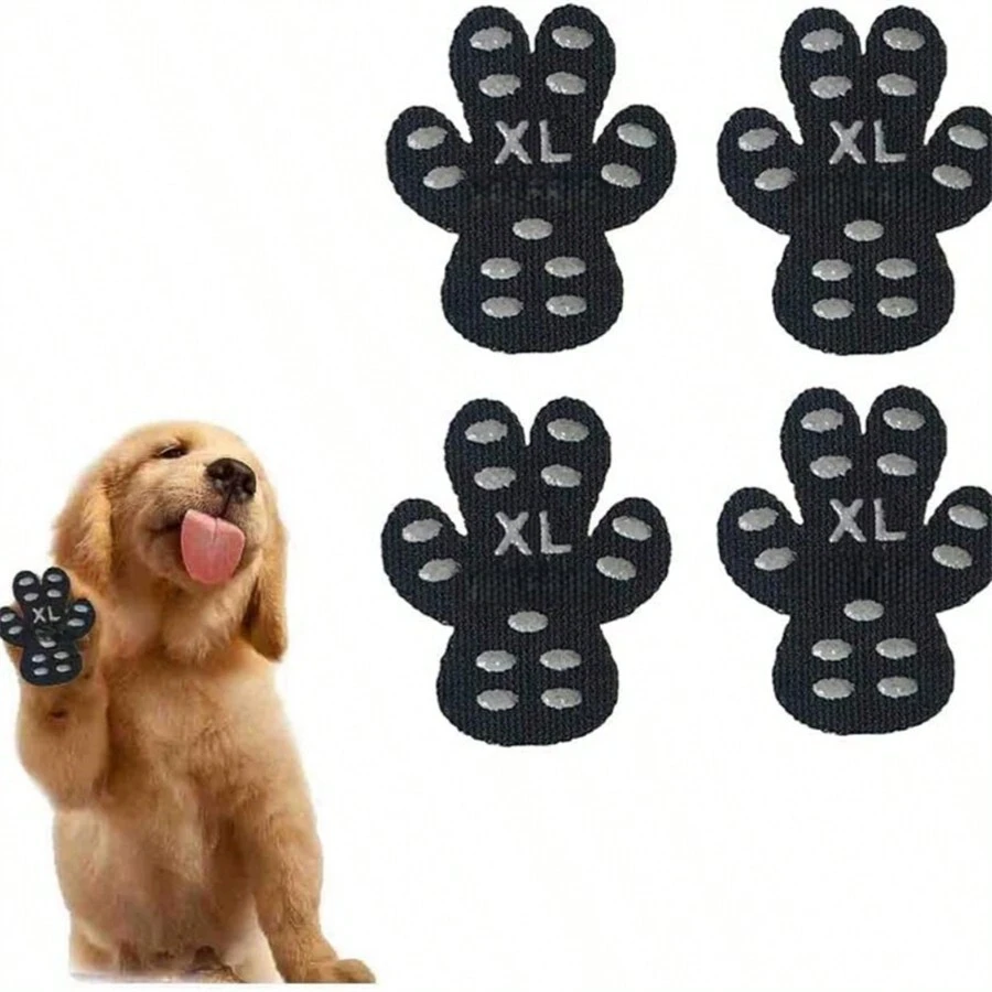 Waterproof Dog Paw Protector Stickers, Anti-Slip Paw Pad Stickers, Dog Paw Stickers In Black, Pink, Blue, Durable Pet Foot Stickers - Black - View 1