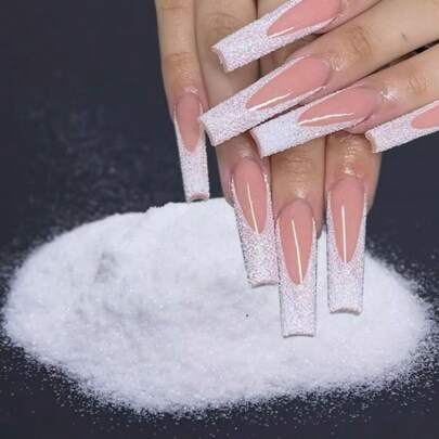 10克全息美甲闪粉 0.2毫米激光铬颜料粉，适用于凝胶指甲油、DIY美甲饰品、美甲宝石、美甲用品