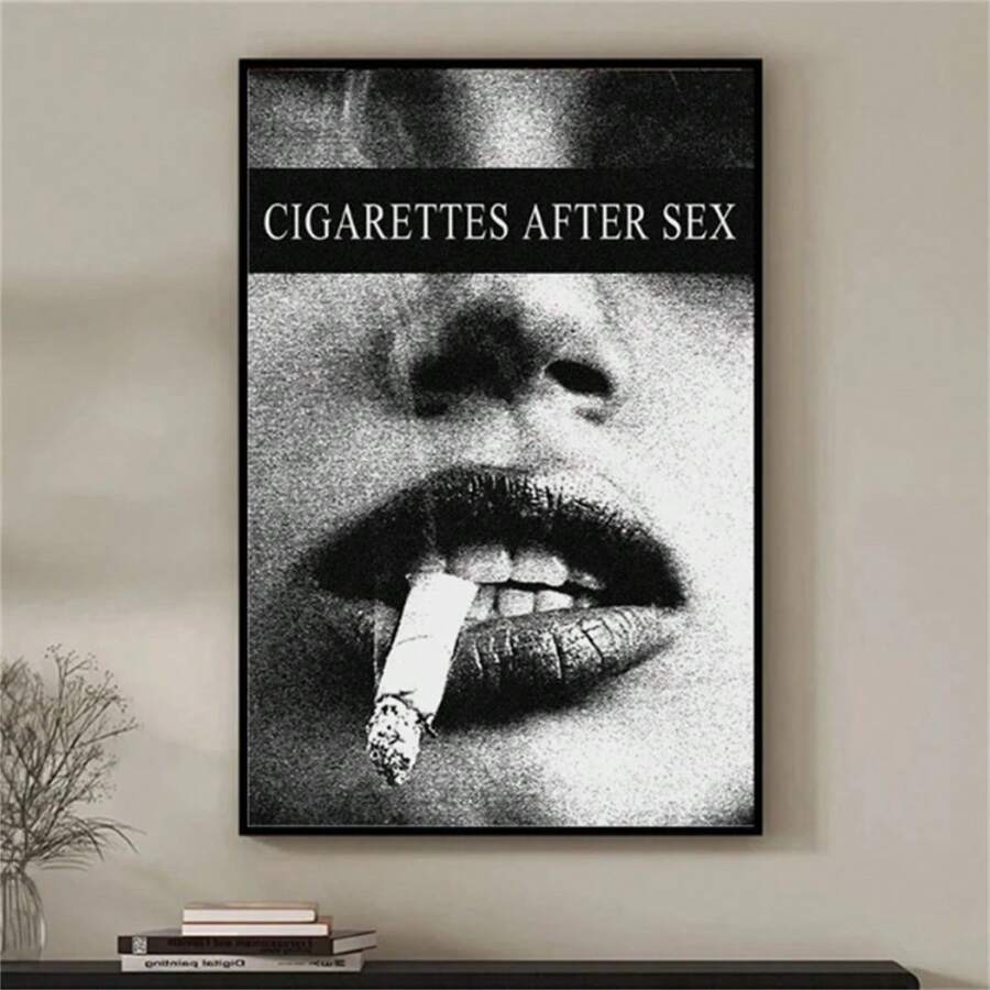 1 pièce Affiche rétro Art moderne des cigarettes, Décoration rétro d'intérieur, Art mural, Salon vintage, Décoration de cuisine, de salle de bain, cadeau d'affiche sans cadre