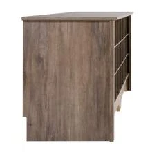 El banco para el recibidor con almacenamiento y asiento: Banco con cubículo para 24 pares de zapatos, ideal como estantería para zapatos blanca en la entrada, con dimensiones de 15.5" P x 60" A x 20.25" H - Gris - Ver 2