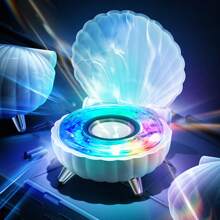 Shell Speaker, Mini Portable Shell Bluetooth Speaker, Shell Lamp Speaker - Multicolor - View 1