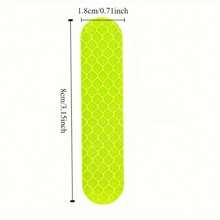 50pcs/100pcs Reflective Sticker, Self-Adhesive Reflective Strip, High Visibility At Night, Warning Sticker High Visibility Reflective Safety Stickers, Waterproof PVC, Suitable For Cars And Motorcycles, PET Material, Sports And Outdoor Equipment, Riding Accessories, No Need For Power Supply