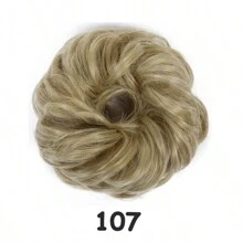 Synthetic Messy Hair Piece Daily Use Chignon Scrunchies Fake Elastic Hairpiece Blonde Brown Donut Bun For Women