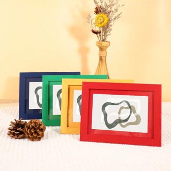 1 件简约彩色马卡龙系列 6 英寸、7 英寸、10 英寸桌面装饰相框，可作为毕业或生日礼物赠送给朋友和家人