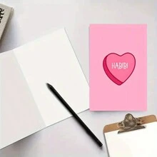 1pc Valentine's Day Greeting Card With Envelope, Paper Card, Suitable For Everyone, Romantic Gift For Husband, Wife, Boyfriend, Girlfriend - Versatile Choice To Express Love, Size: 6.3*4.33 Inches, Includes Envelope - Multicolor - View 6