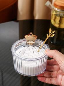 1set/1pc Plastic Home/Restaurant/Kitchen Storage Jar Seasoning Bottle, Decoration For Salt, Sugar, Spice, Chili Powder, Suitable For Outdoor, Wedding, Party, Gift, Birthday