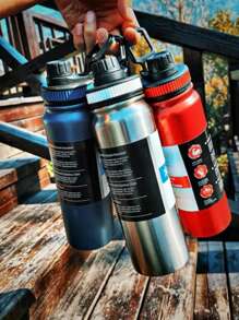 A Single 800/1000ml Stainless Steel Portable Pot, Double-Layer Vacuum And Long-Lasting Temperature Control, With Its Own Filter Tea Net And Portable Cup Lid, Universal For Outdoor Travel, Supporting Cup Sets Are Purchased Separately - Multicolor - View 5