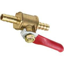 4 件红色手柄微型球阀，1/4 英寸黄铜球阀旋转 180 度，适用于家居装饰开关阀 - 紅色 - 查看 6