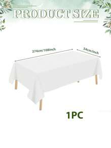 1pc/3pcs/4pcs/10pcs Black And Gold Disposable Plastic Tablecloth Rectangular Party Tablecloth Decor 137*274cm Gold Tabletop Cover, Suitable For Indoor Outdoor Birthday Wedding Anniversary Picnic Decoration - Multicolor - View 11
