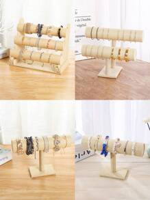 Single/Double/Triple Layer Bracelet Holder, Headband Necklace Watch Bracelet Display Rack - Yellow - View 11