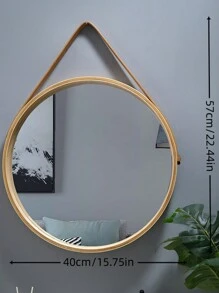 No-Drill Wall Mounted Dorm Vanity Mirror, Bathroom Wall Mounted Mirror, Washroom Makeup Mirror Birthday Gifts Graduation