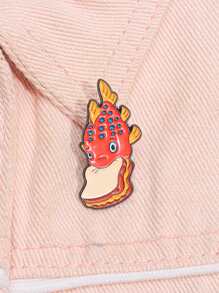 1pc Cute Fish Shaped Alloy Brooch, Clothing Bag Hat Pin, Friend Gift, Suitable For Men And Women Daily Wear