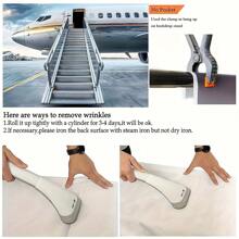 Polyester Airplane Background Banner With Boarding Stairs - Versatile Multipurpose Party Decor, Photo Booth, Studio Prop - Autumn/Winter Theme - No Power Required - Multicolor - View 7