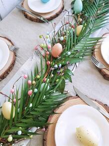 1/10/20/30pcs Artificial Plants, Artificial Green Leaves, Artificial Palm Leaves, Birthday Decorations, Centerpieces, Suitable For Palm Floral Arrangement, Hawaiian Party, Jungle Beach Theme Party, Anniversary Decor, Room Decor, Home Decor, Wall Decor, Bedroom Decor, Kitchen Decor, Gifts, Wedding Decor - Green - View 2