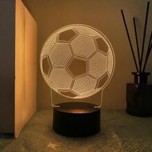 1pc Customized 3D Football Lamp With Name Text, Color Changing Touch Lamp, Gift For Football Fans - Multicolor - View 5