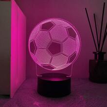 1pc Customized 3D Football Lamp With Name Text, Color Changing Touch Lamp, Gift For Football Fans - Multicolor - View 6