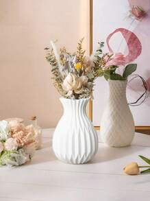 1pc Pineapple Shaped Plastic Vase, High-Quality Plastic Vase For Placing Flowers, Suitable For Home, Balcony, Modern Luxury Style, Scratch-Resistant, Water Resistant, Suitable For Fresh Flowers, Dried Flowers