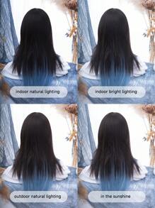 alicegarden 1 Synthetic Heat-Resistant ,Long Straight Wig Multicolor Wig ,24 Inches Long, Made Of Fiber, Suitable For Daily Use, Natural And Realistic Wig(Excluding Accessories)