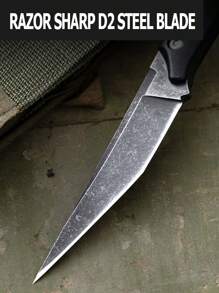 Sharp D2 Steel Blade Small EDC Fixed Blade Knife With Kydex Sheath And G10 Handle, Utility Knife For Outdoor Camping, Survival, Hiking, Everyday Carry, Hunting, Fishing - Một cỡ - Xem 4