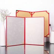 1pc Signing Contract A3 A4 Art Paper Hardcover Hosted Speech Plush Surface PU Leather Certificate Protector Thicken Poetry Reading Certificate Cover File Page Folder
