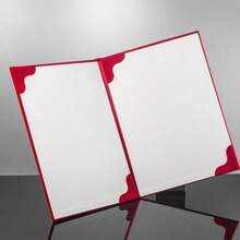1pc Signing Contract A3 A4 Art Paper Hardcover Hosted Speech Plush Surface PU Leather Certificate Protector Thicken Poetry Reading Certificate Cover File Page Folder