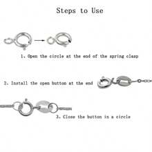 10 件/50 件/100 件不锈钢圆形弹簧扣连接器，适用于 DIY 珠宝制作手链、项链、脚链