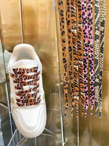 时尚虎纹、豹纹、蛇纹鞋带