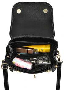 Women's Crossbody Bag Portable Crossbody Travel Medium New Details(DX2632) - Rỉ Nâu - Xem 3
